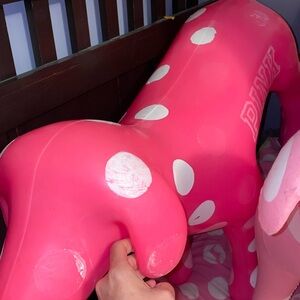 Victoria’s Secret pink display dog